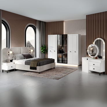 Oslo Yatak Odası Takımı Full MDF | 2 Yıl Garanti