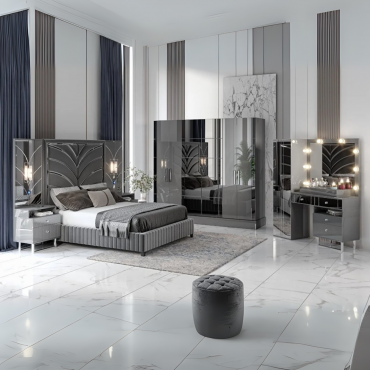 Omega Yatak Odası Takımı Full MDF | 2 Yıl Garanti