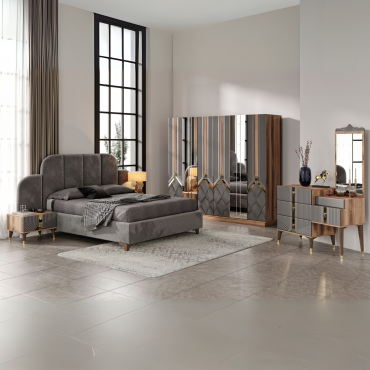 Malta Yatak Odası Takımı Full MDF | 2 Yıl Garanti