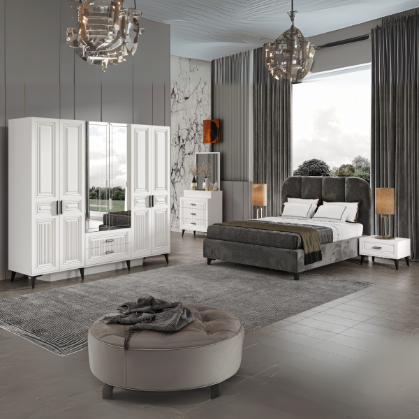 Aura Yatak Odası Takımı Full MDF | 2 Yıl Garanti